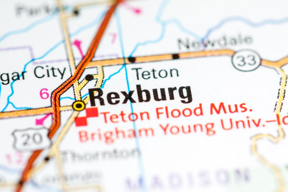 Rexburg Idaho On A Map